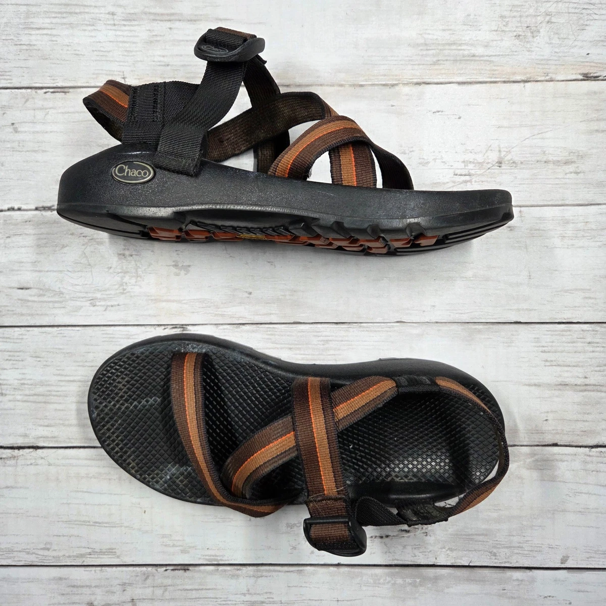 Chaco Brown Striped Sandals for Men for sale | eBay display picture 1