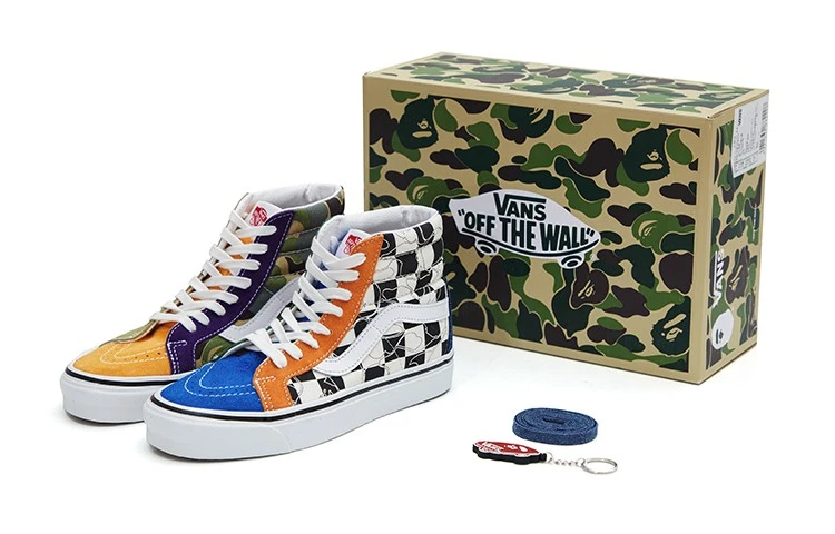 BAPE x Vans Sk8- 36 DX High Multi Camo for sale | eBay