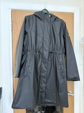 Image of Black Barbour Raincoat Size 18