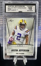Leaf 2020 Leaf Draft Justin Jefferson LSU Tigers #40 Rookie CGC Graded Card. rookie card picture