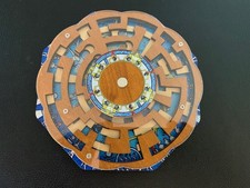 True Genius- 6" Wooden Maze Puzzle Egyptian Motif 2017