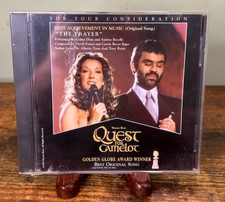 New Celine Dion Andrea Bocelli Quest for Camelot The Prayer CD Promo FYC SEALED