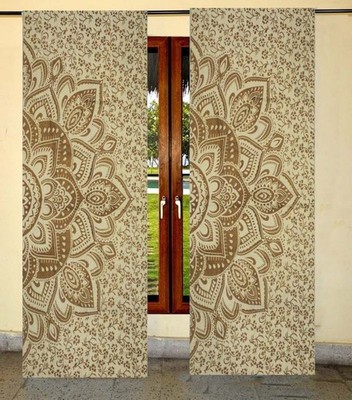33% OFF MANDALA LIVING ROOM WINDOW CURTAIN SET PANELS COTTON PRINT DOOR CURTAIN