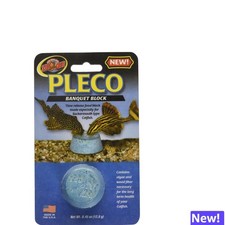 Nourishing Pleco Banquet Block - Spirulina Algae and Plankton for Fish, 0.45 oz