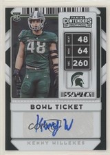 2020 Contenders Draft Picks College Bowl Ticket 89/99 Kenny Willekes Auto 0fo5