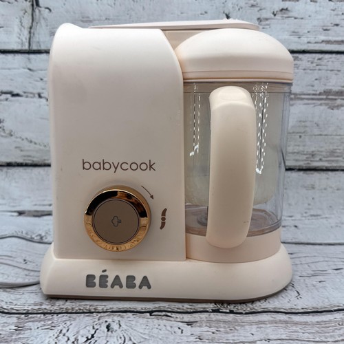 BEABA Babycook Solo Baby Food Maker Steamer Blender Processor Pink Cream