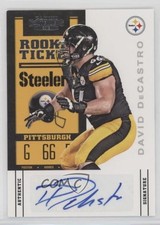 2012 Panini Contenders Rookie Ticket /259 David DeCastro #124 Auto 3s5