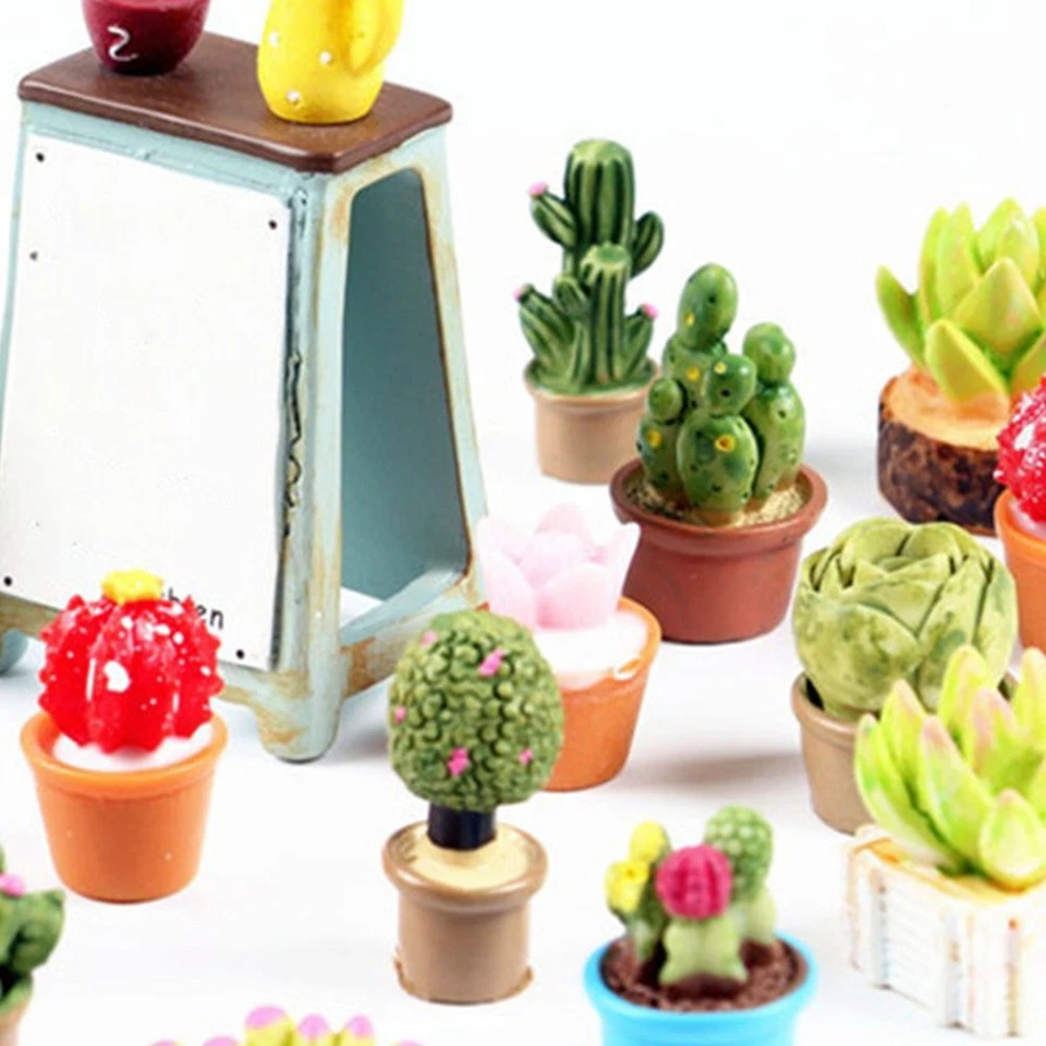 7Pcs Chic Mini Plant Decor Creative Bonsai Craft Miniature Landscaping Props - Image 4 of 4