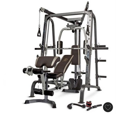 Marcy Home Gym Cage with Pulley System Strength Training Equipment