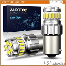 AUXITO White LED 1156 BA15S Indicator Brake Stop Tail Light Globe Car Backup
