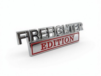 3D Firefighter Edition Metall Aufkleber Feuerwehr Logo Emblem Sticker Geschenk