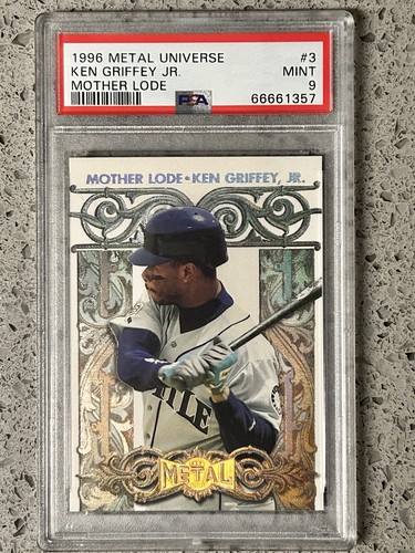 KEN GRIFFEY JR. PSA 9 1996 FLEER METAL UNIVERSE #3 MOTHER LODE MARINERS