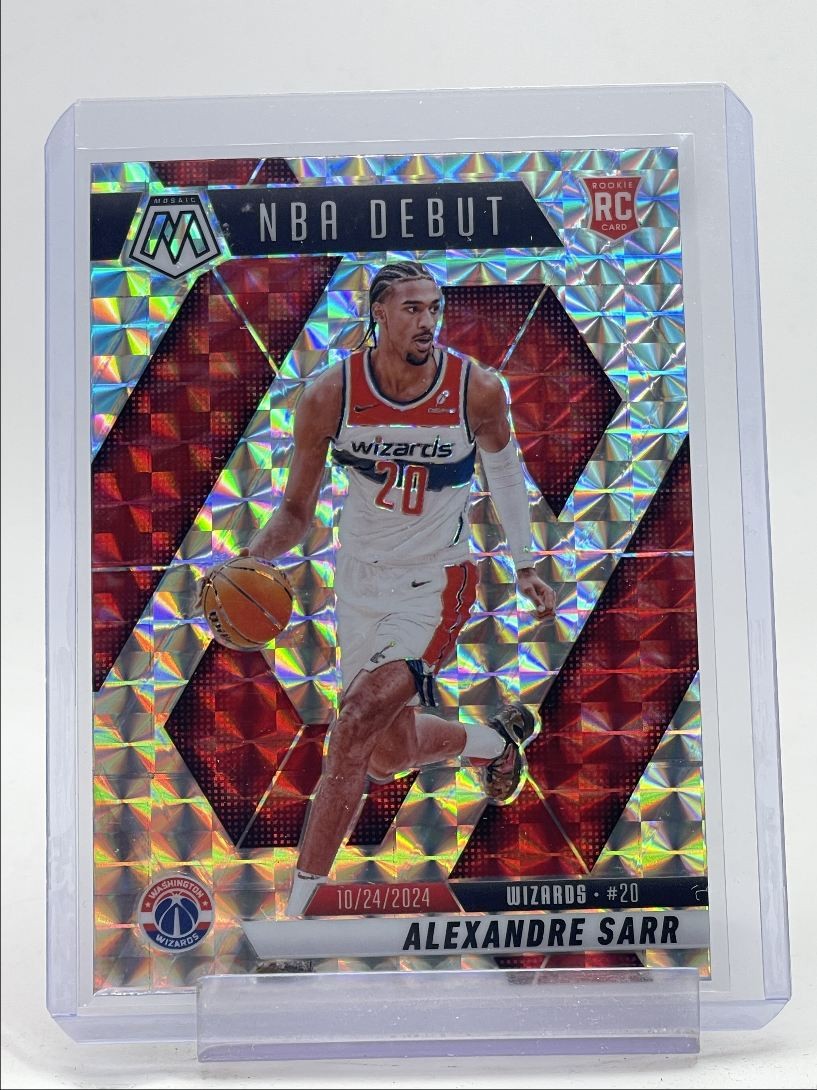 ALEXANDRE SARR 2024-25 MOSAIC ROOKIE NBA DEBUT MOSAIC PRIZM #254 RC Q0234