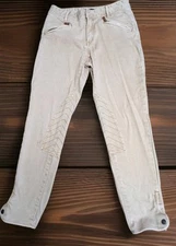 Ralph Lauren Sport Horse Riding Pants Womens 27 Tan Equestrian Breeches Stretch 