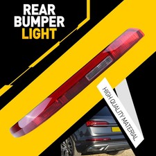 For Audi Q7 2016-2020 Left Side Rear Bumper Reflector Tail Light Red Lens Lamp