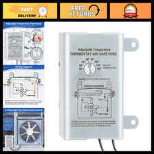 Programmable Attic Fan Thermostat Control with Adjustable Dial - Easy Mount, Mul