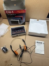 RARE Vintage Crown Japan CH-1 Stereo Radio Portable Cassette Player ~ White