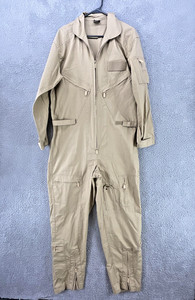 Rothco Flight Suit Small Beige Intermediate Tactical Coverall Zippered Pockets