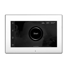 Mr. Steam ISXWHST iSteamX Steam Control and Steamhead in White Satin Steel