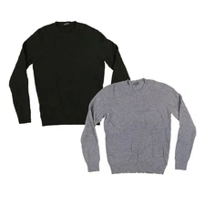 Kier & J Men's Sweater Crew Neck Wool Pullover Long Sleeve Knit Outerwear New