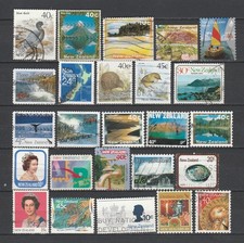NOUVELLE ZELANDE - LOT DE TIMBRES OBLITÉRÉS DE NOUVELLE ZELANDE