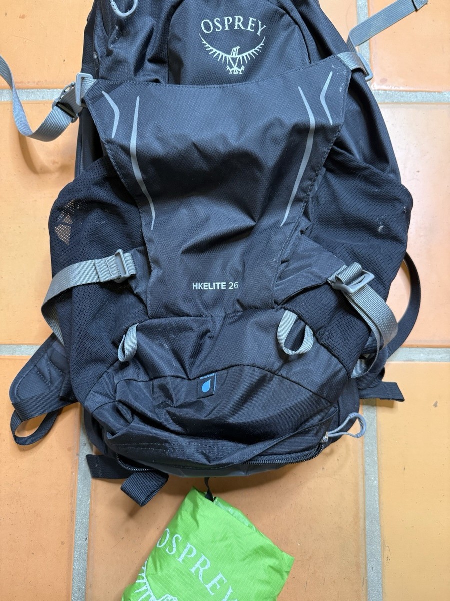 Osprey Hikelite 26 Hiking Daypack Backpack Black | eBay