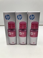 HP 31 Magenta Original Ink Bottle, 70mL, 3-Pack New In box  
