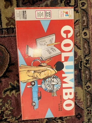 Columbo Detective Game 1970's Milton Bradley Very Good Condition Vintage Rare