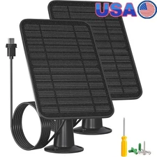 5W Solar Panel Blink Outdoor Camera Adjustable Mount Continuous Power Supply New