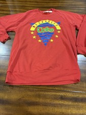 Coke Wearables Coca Cola Vtg 1980s Red Crew Neck Sweatshirt Size L Made In USA
