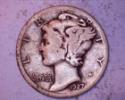 1927-D  Mercury Head Silver Dime   **217-6