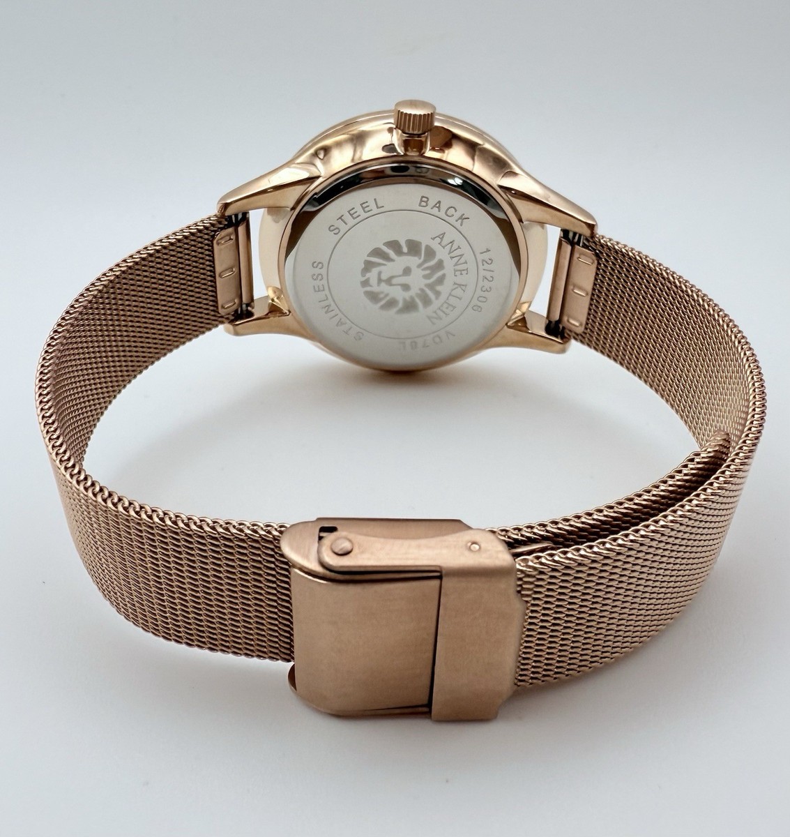 Anne Klein Rose Gold Crystal Bezel Mesh Band Watch — Like New Amazon.com: Anne Klein Women main image 4