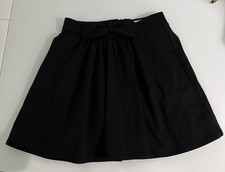 Kate Spade New York Girls 12 Black Bow Skater Skirt Dressy Party Holiday