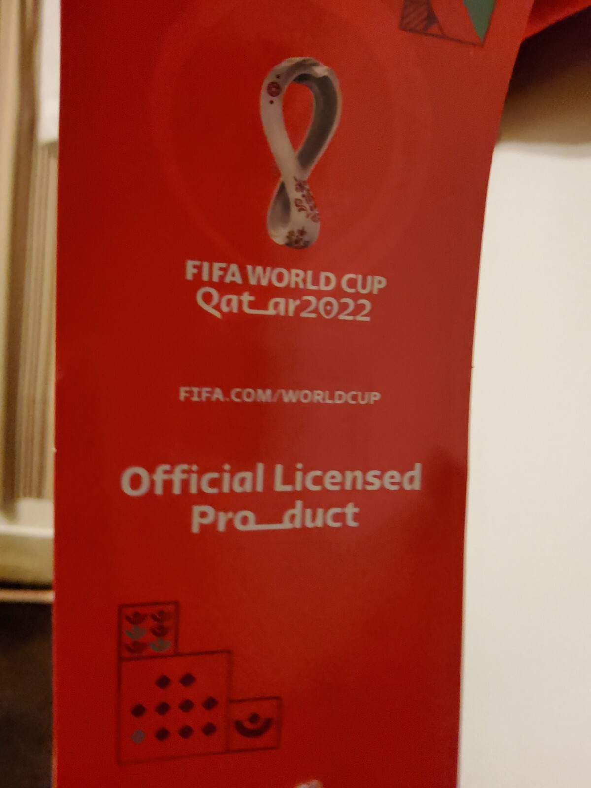 Felpa con cappuccio manica lunga pullover rosso licenza Fila Qatar 2022 WORLD CUP Canada taglia M