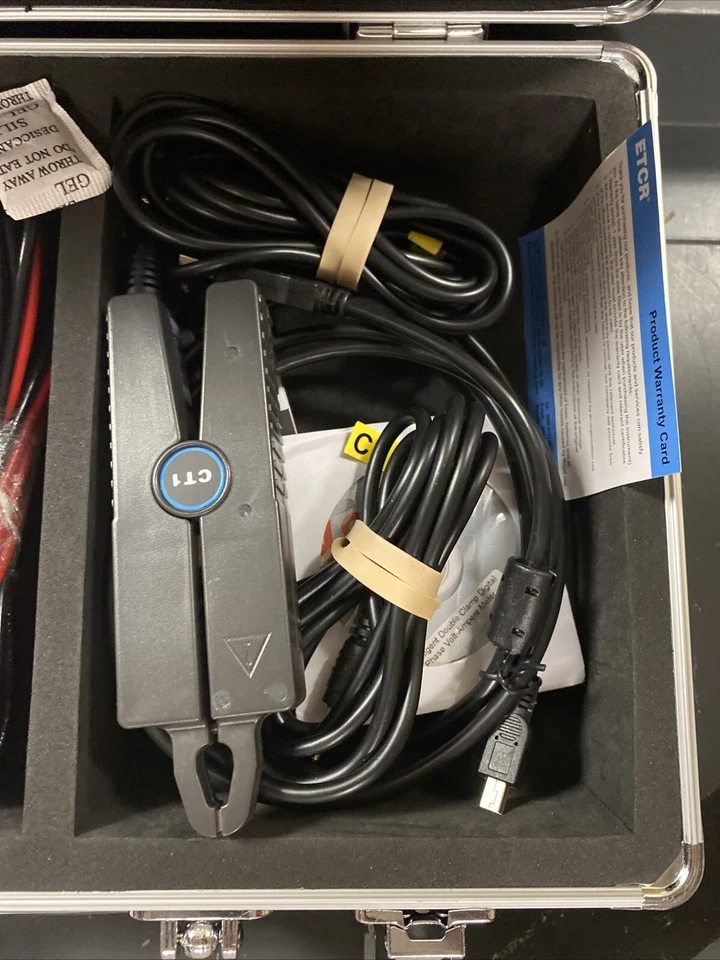 ETCR4000A Inteligente Doble Abrazadera Digital Fase Voltamperios Medidor U Foto 4 de 4