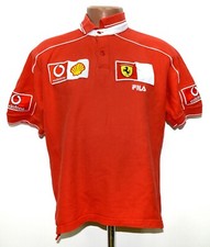 SCUDERIA FERRARI 2003 FORMULA 1 RACING POLO SHIRT JERSEY FILA SIZE M ADULT
