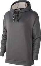 Nike One Women's Therma Charcoal Fleece Training Hoodie BV4998-011 -Size S NWT