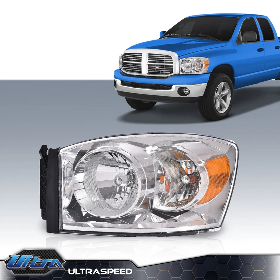Faros bisel cromado lado izquierdo aptos para Dodge Ram 1500 2500 3500 06-09 Foto 2 de 4
