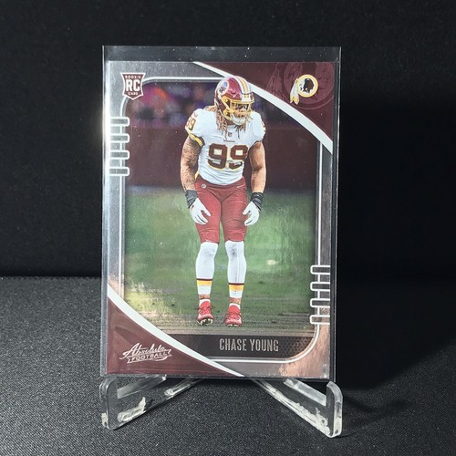 Chase Young 2020 Panini Absolute Rookie Card RC #117 Washington ...