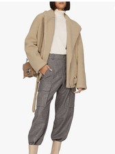 Thakoon Sherpa Zip Up Jacket Xs