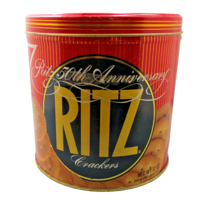 Ritz Cracker 1984 50th Anniversary Tin / Stash Box / Catch-All
