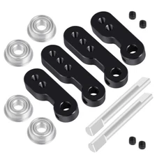 1Set Black Alum Servo Steering Mount For TAMIYA 1/10 Clod buster 4×4×4 RC Car