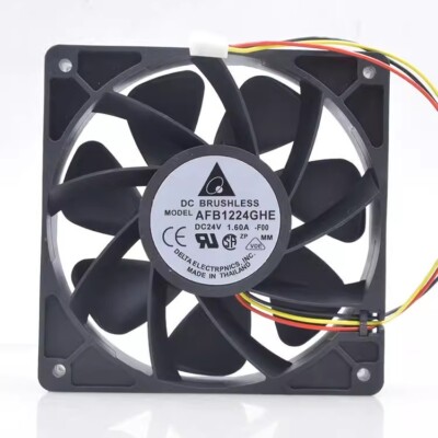 Delta AFB1224GHE 12038 DC24V 1.60A 12CM 3-Pin Inverter Cooling Fan | eBay