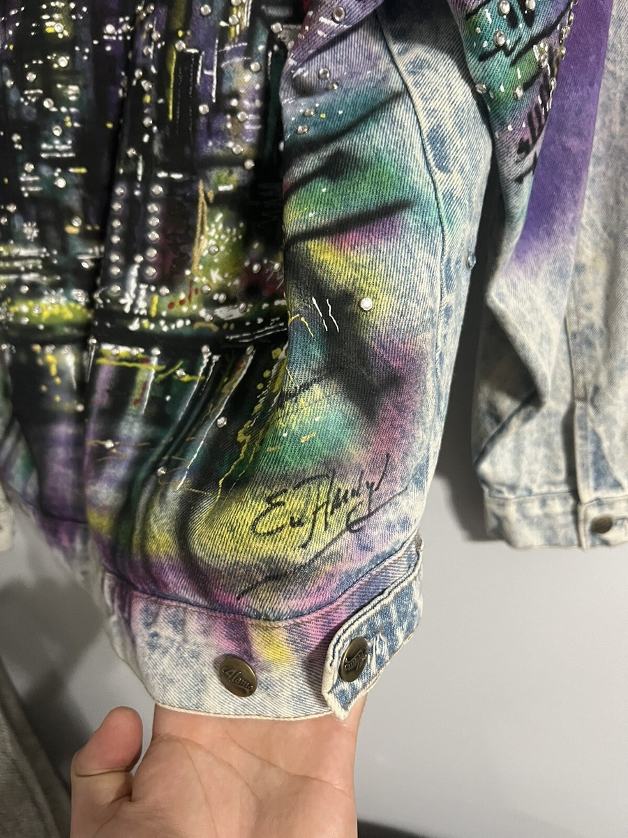 Vintage 80s Tony Alamo New York Denim Jacket SIGNED BY ED Vintage 80s Tony Alamo New York Denim Jacket SIGNED BY ED