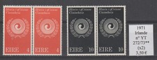Deux séries identiques de 2 timbres IRLANDE 1971 n° YT 272/73**