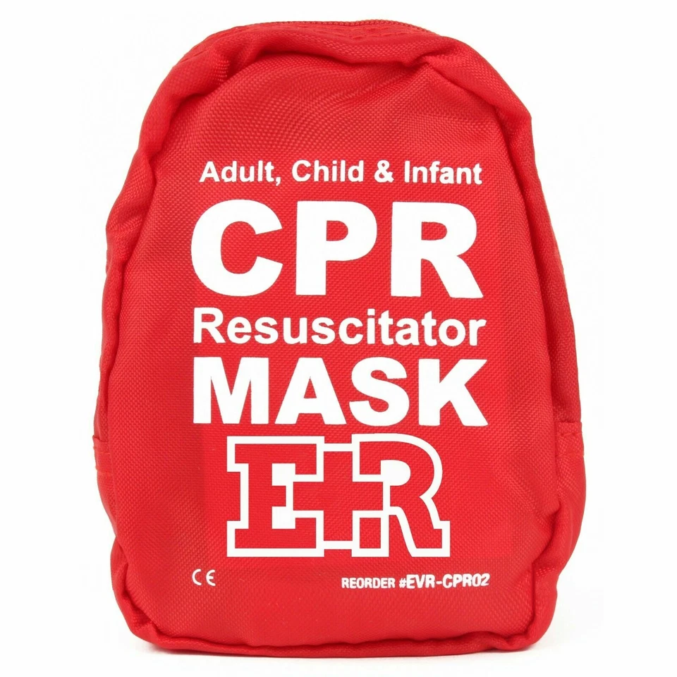 Ever Ready First Aid Adult and Infant CPR Mask Combo Kit with 2 Valves - Image 3 of 4