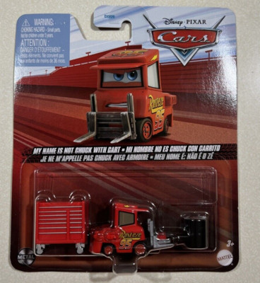 NEW 2025 Disney Pixar Cars My Name Is Not Chuck W/cart Crew Team