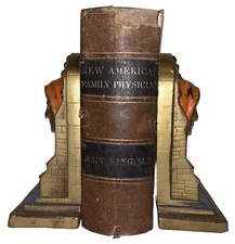 1864, AMERICAN FAMILY PHYSICIAN, GUIDE TO HEALTH, MEDICAL, JOHN KING, 2 VOL IN 1