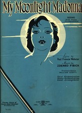 WEBSTER MY MOONLIGHT MADONNA SONG SHEET MUSIC PIANO/VOCAL VERY RARE 1933 NEW