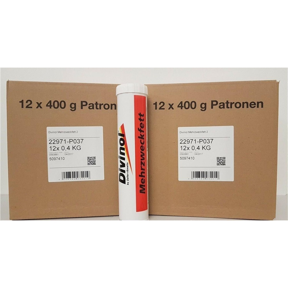 Divinol 23980 400g Kartusche Schmierfett, Universalfett, KFZ-Schmierung